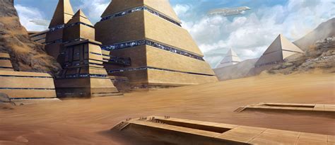 'Desert City' by Sebastian Wagner | Sci fi landscape, Fantasy city, Sci ...