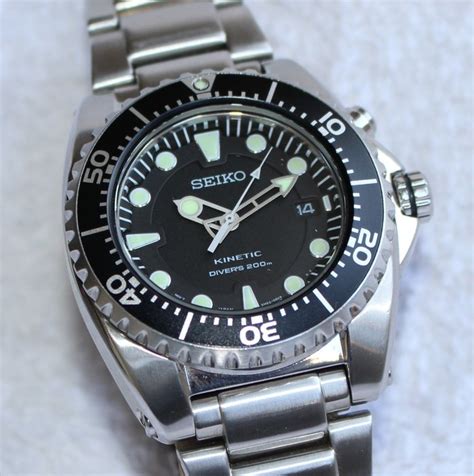 Seiko - Kinetic Scuba Diver's 200m ''NO RESERVE PRICE'' - 5M62-0BLO ...