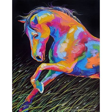 Colorful Abstract Horse Painting For Sale Online Gallery