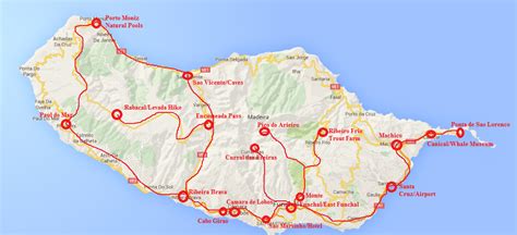 Madeira Tourist Map