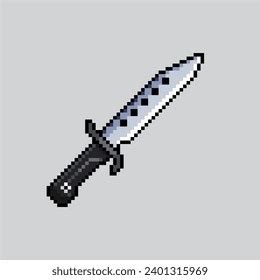 Pixel Art Illustration Knife Pixelated Knife Stock Vector (Royalty Free ...