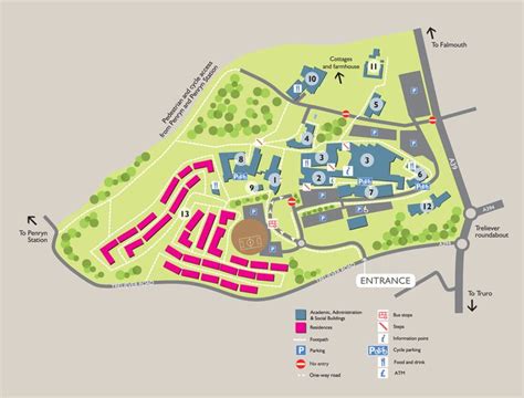 Penryn Campus map - University of Exeter | Campus map, Penryn, Campus