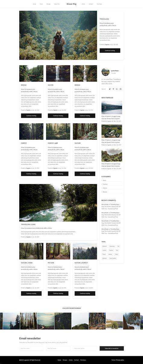 Free Sketch Minimalist Blog Template | Theme-UI