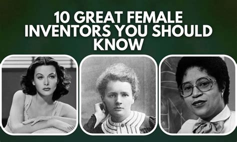 10 Great Female Inventors You Should Know