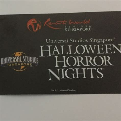 Halloween Horror Nights Tickets, Tickets & Vouchers, Event Tickets on ...