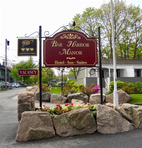 Bar Harbor Manor sign, Bar Harbor, Maine | Bar harbor, Hotel inn, Manor