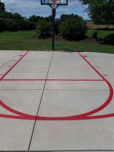 Basketball Court Line Painting Services Milwaukee WI • Precision Sports