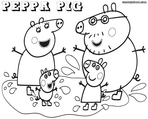 Peppa Pig Beach Coloring