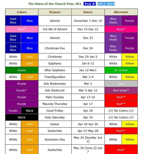 Lutheran Liturgical Calendar Colors 2023 – Get Calender 2023 Update