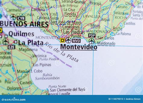 Map Of Montevideo Uruguay - Cities And Towns Map