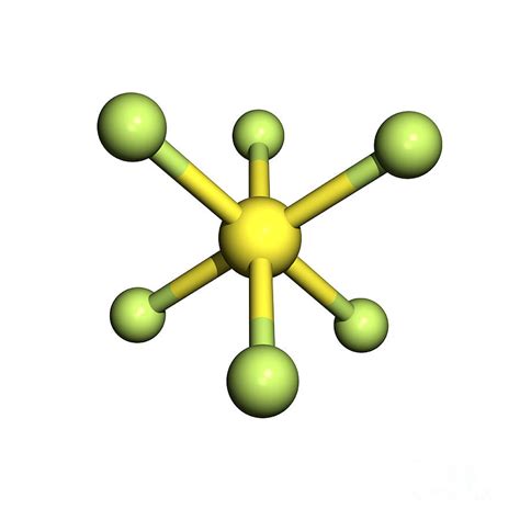 Sulphur Hexafluoride Molecule Photograph by Friedrich Saurer