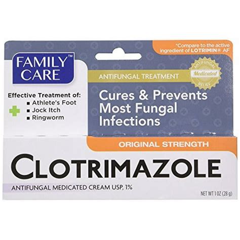 Family Care 831527005052-1 Clotrimazole Anti-Fungal Cream, 1% USP ...