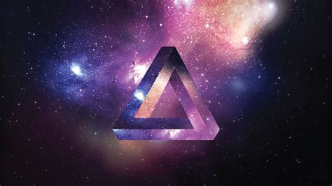 Space Triangle 8K UHD Wallpaper