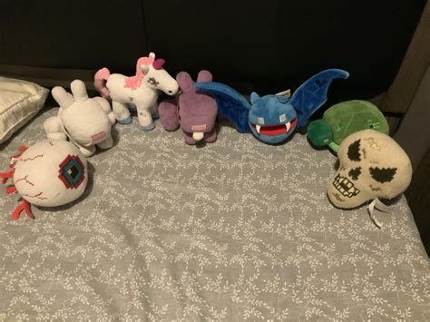 I have some of my Terraria plush collection. Including Unicorn, Giant ...