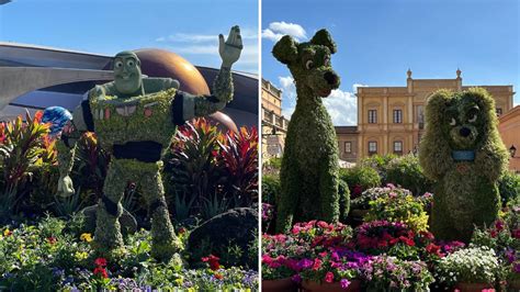 PHOTOS: More Character Topiaries Arrive For 2023 EPCOT International ...