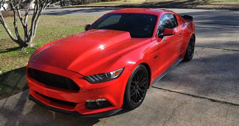 Race Red painted Cervinis 4" Cowl Hood for 15-17 Mustang GT IN STOCK ...