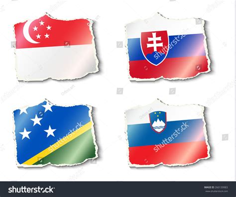 Flags World Vector Illustration Stock Vector (Royalty Free) 260139983 ...