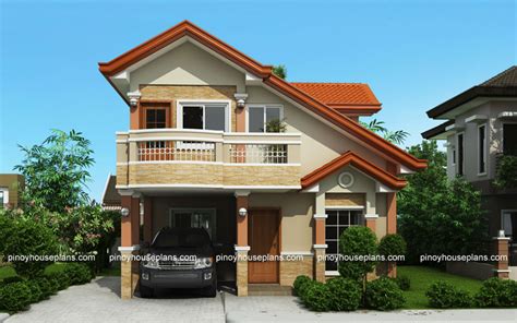 PHP-2015021, Two Storey House Plan with Balcony - Pinoy House Plans