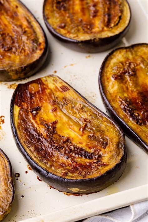 Garlic Roasted Eggplant (Easy Oven Roasted Recipe!) - Nurtured Homes