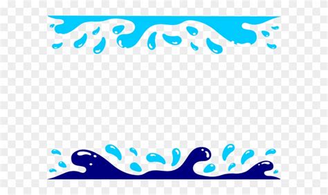 Water Wave Border Clipart - Swimming Border Clip Art - Free Transparent ...