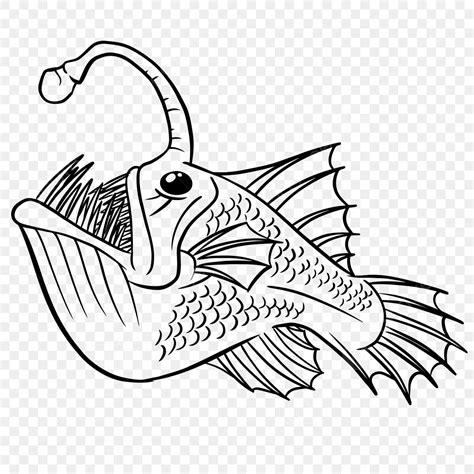 Angler Fish Vector Hd Images, Angler Fish Vector, Fish Drawing, Fish ...