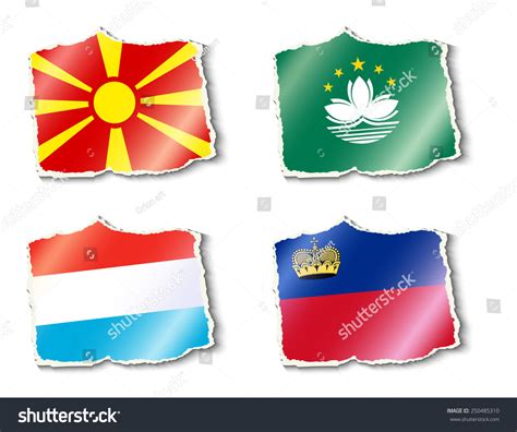 Flags World Vector Illustration Stock Vector (Royalty Free) 250485310 ...