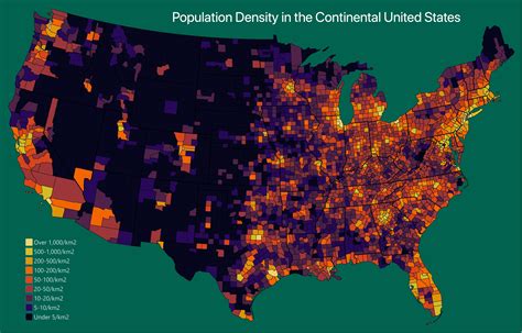 Map Of Usa Population Density – Topographic Map of Usa with States