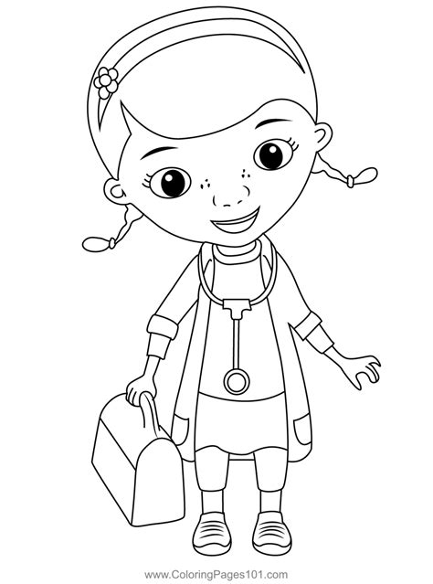 The Doc Mcstuffins Coloring Page for Kids - Free Doc McStuffins ...