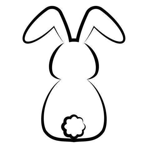 Running Rabbit Clipart Black And White Christmas