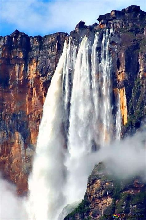 Download Scenic View Of Angel Falls Wallpaper | Wallpapers.com