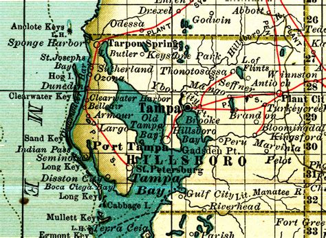 Hillsborough County Map With Cities Mapas Detallados De Tampa Para ...