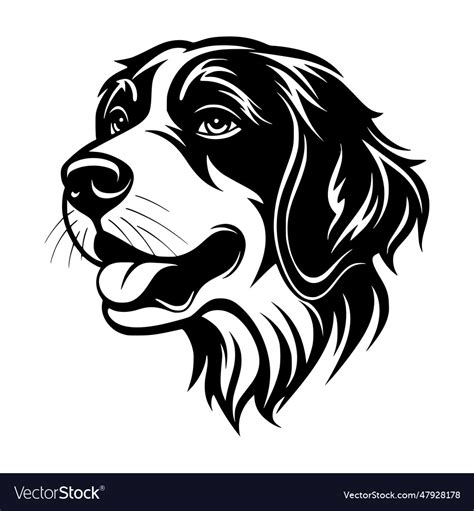 Dog head logo Royalty Free Vector Image - VectorStock