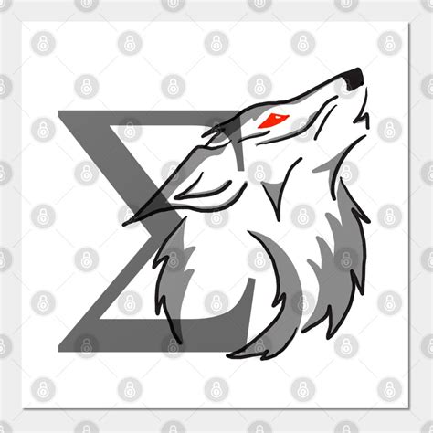 Sigma Wolf Wall Art Print | Sigma Male Poster