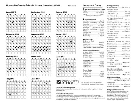 Calendar Greenville County Schools 2024 - Schoolcalendars.net