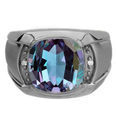 Big Alexandrite Ring for Men Mens Cushion-cut Alexandrite - Etsy