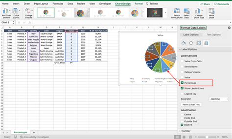 how to create percentage pie chart in excel How to add percentages to ...