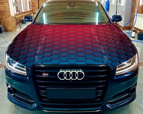 Abstract Honeycomb Car Hood Wrap Autoadhesivo vinilo pegatina | Etsy ...