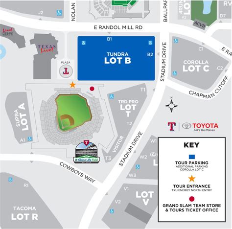 Texas Rangers Stadium Parking Map Printable Maps | sexiezpix Web Porn