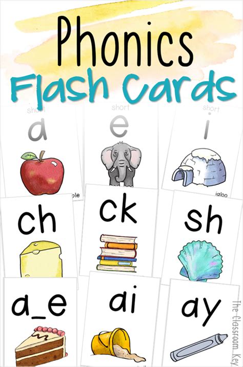 Phonics Flash Cards | Phonics, Phonics flashcards, Sight word flashcards