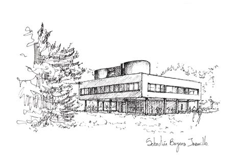 Villa Savoye Sketch