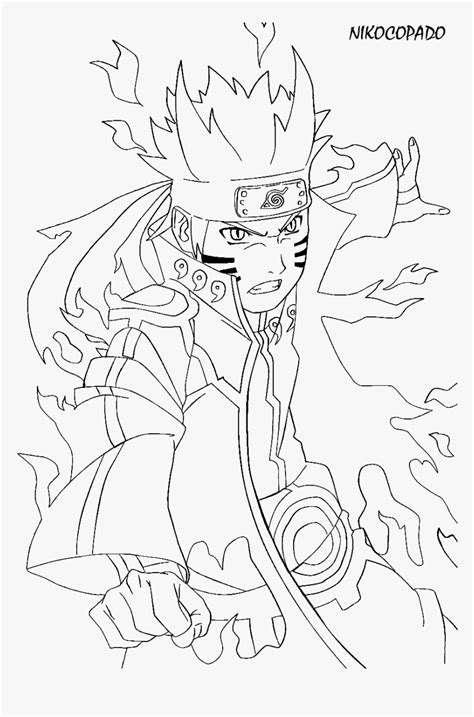 Naruto Sage Mode Coloring Pages - Learny Kids