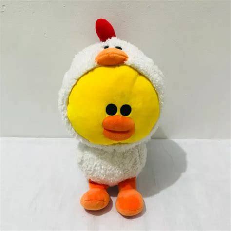 LINE FRIENDS PLUSH Figure Chicken Sally Character Design Stuffed Animal ...