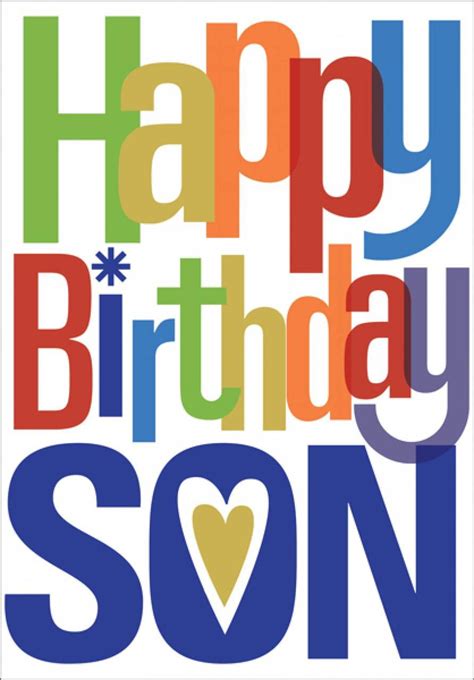 Birthday Card For Son Printable - Printable Templates Free