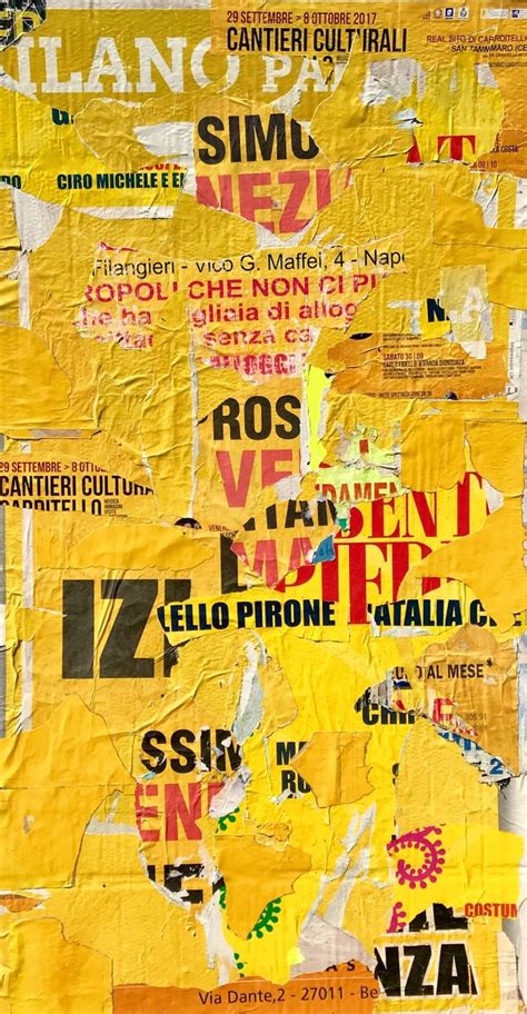 Italia Yellow Collage by Ian Ritchie | Saatchi Art