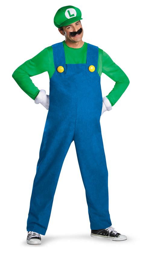 Super Mario Brothers Luigi Adult Costume - PartyBell.com