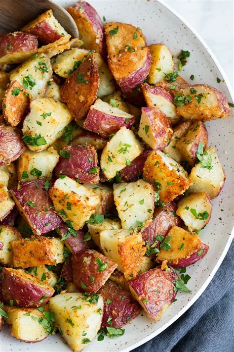 Roasted Potatoes with Parmesan, Garlic, & Herbs - Cooking Classy