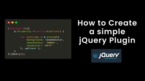 How To Create jQuery Plugin | Change Random Background Color On Page ...