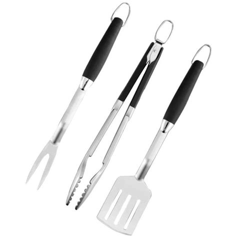 3Pcs Stainless Steel Grill Accessories Tools Barbecue Fork Tongs ...