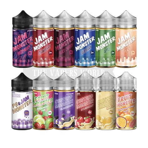 Jam Monster E-Liquid Vape Flavors 100ml