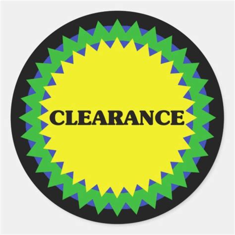 CLEARANCE Retail Sale Sticker | Zazzle.com